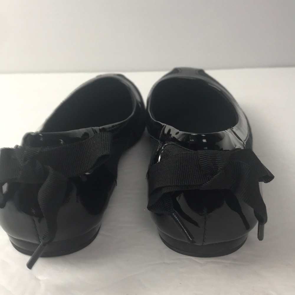 COACH REAGAN BLACK FLATS SIZE 8 M SIGNATURE PRINT - Picture 3 of 11